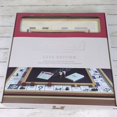 Monopoly Deluxe Edition with Luxury Wood Cabinet Maple Wood Gαme Company O/Box