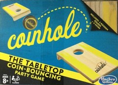Hasbro Coinhole Cornhole Tabletop Game Kid 8+ Brand New Party Bouncing Coin Game