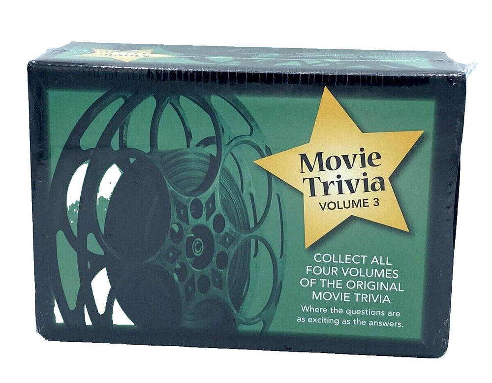 Movie Trivia Volume 3 Over 1500 Questions MX-003 Ages 12 and Up Brand New Sealed