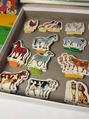 MacDonald’s Farm Board Game Animals Farm Spinner Vtg 1965 County Fair Selchow