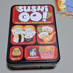 Sushi Go Party! Pick and Pass Card Game from Gamewright Tin Box 108 cards