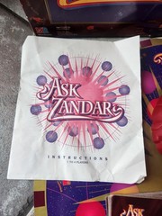 Vintage 1992 MB Ask Zandar Fortune Telling Board Game Working 100% Complete