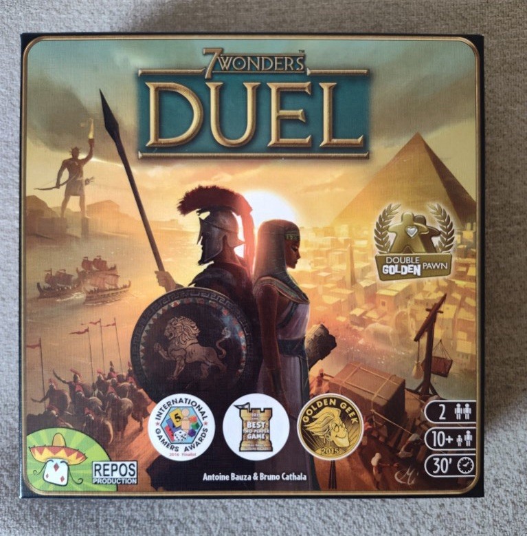7 Wonders Duel – Repos Production – Strategy Board Game. Complete In Box