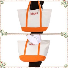 3 Pcs Empty Mahjong Canvas Bag Gift 22 x 11 x 5 inches, Orange