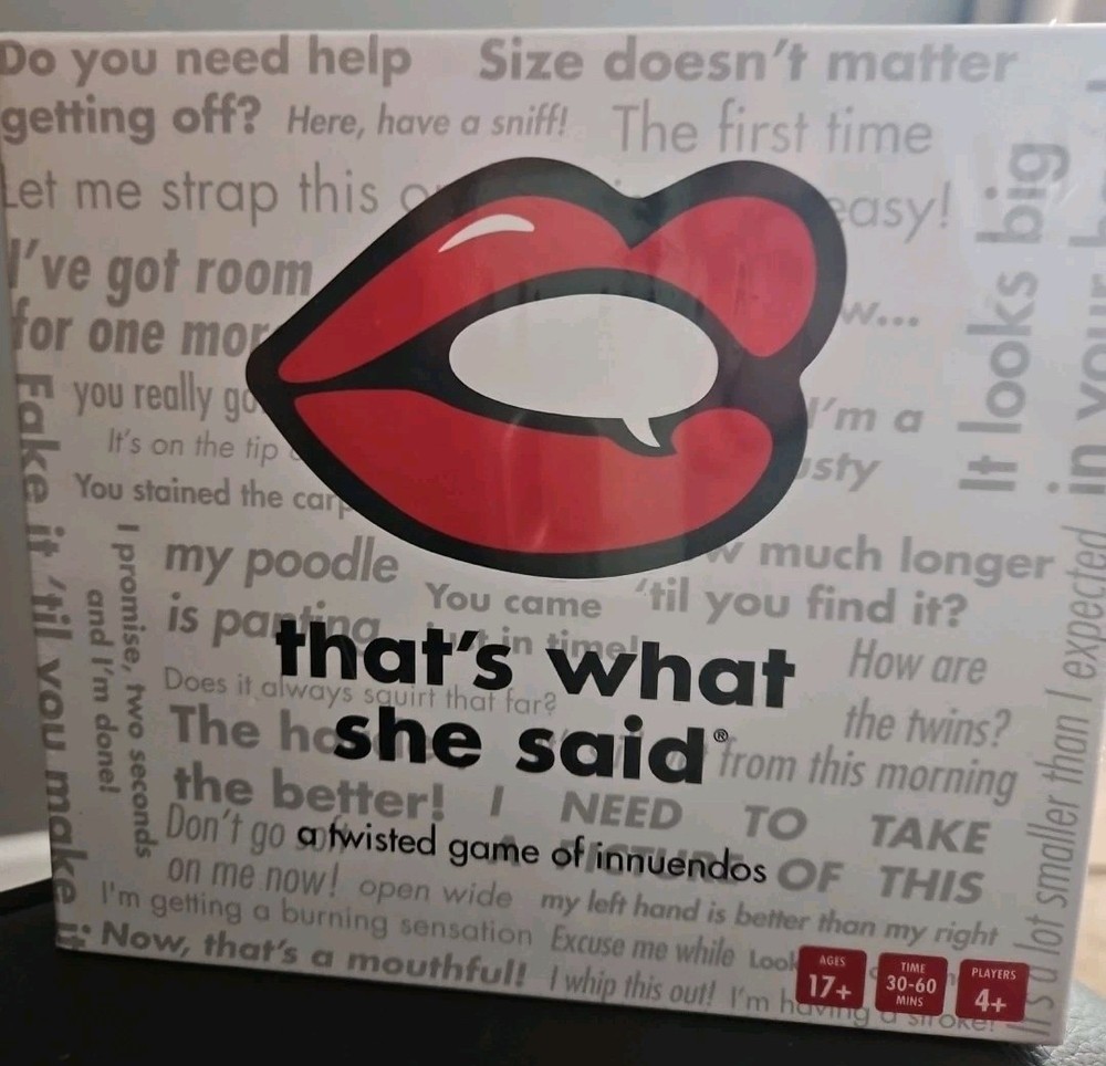 That’s What She Said – A Twisted Game of Innuendos Party Game Complete Brand New