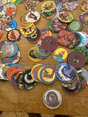 Lot 200 Pogs Milk Caps Various Random Themes In Tube 1994-1995