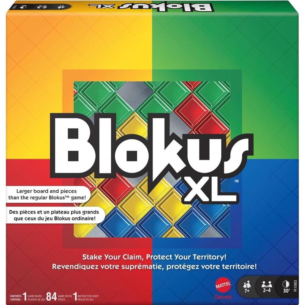 Blokus XL Board Game Oversized Strategy Brain Game for Family Night Kids