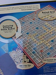 Super Scrabble Deluxe Edition 2006 Game Rotating Board Raised Grid COMPLETE