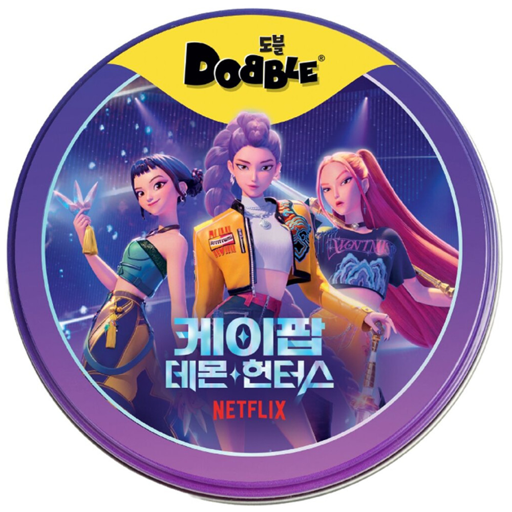 Dobble K-Pop Demon Hunters Board Game Korean Edition Spot It Card Game New