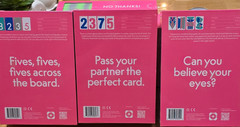 Magenta Card Game Set: Fives, Duos, Figment, Fruit Fight, No Thanks!, I’m Out