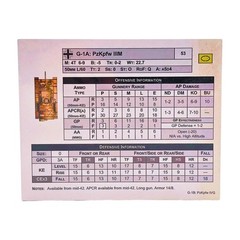 Panzer Data Cards (ERRATA) by GMT Games – SEALED