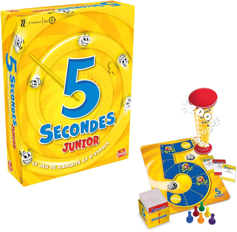 5 Second Junior – Fun Board Game for Kids Ages 6 and Up – 1 F…