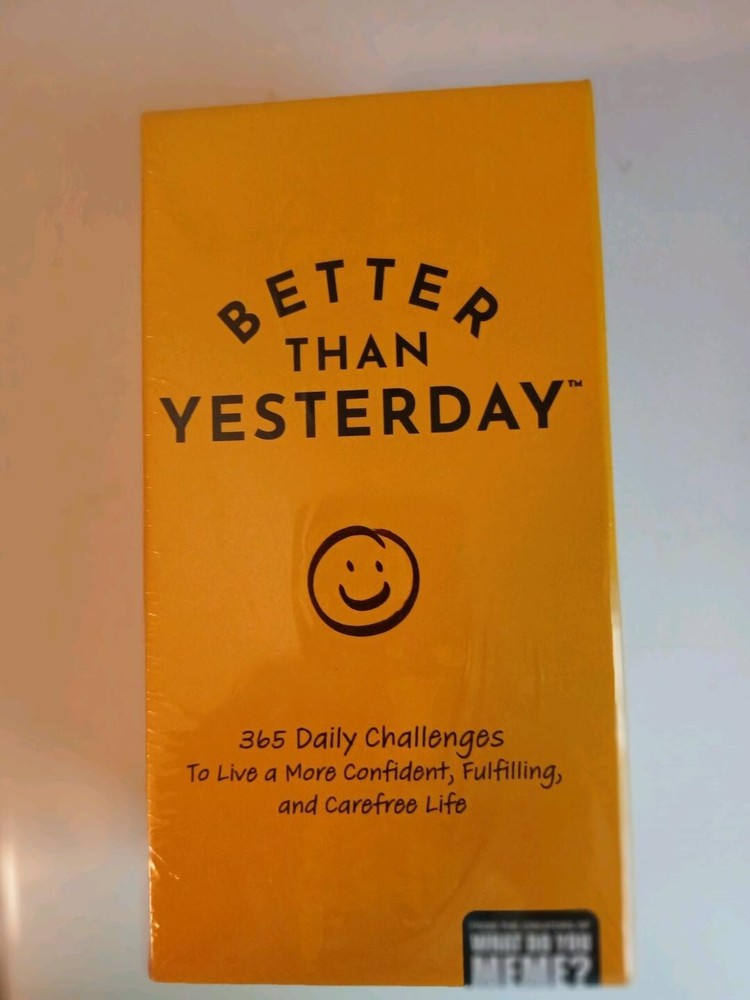 Better Than Yesterday Card Game 365 Daily Challenges… (Brand New)