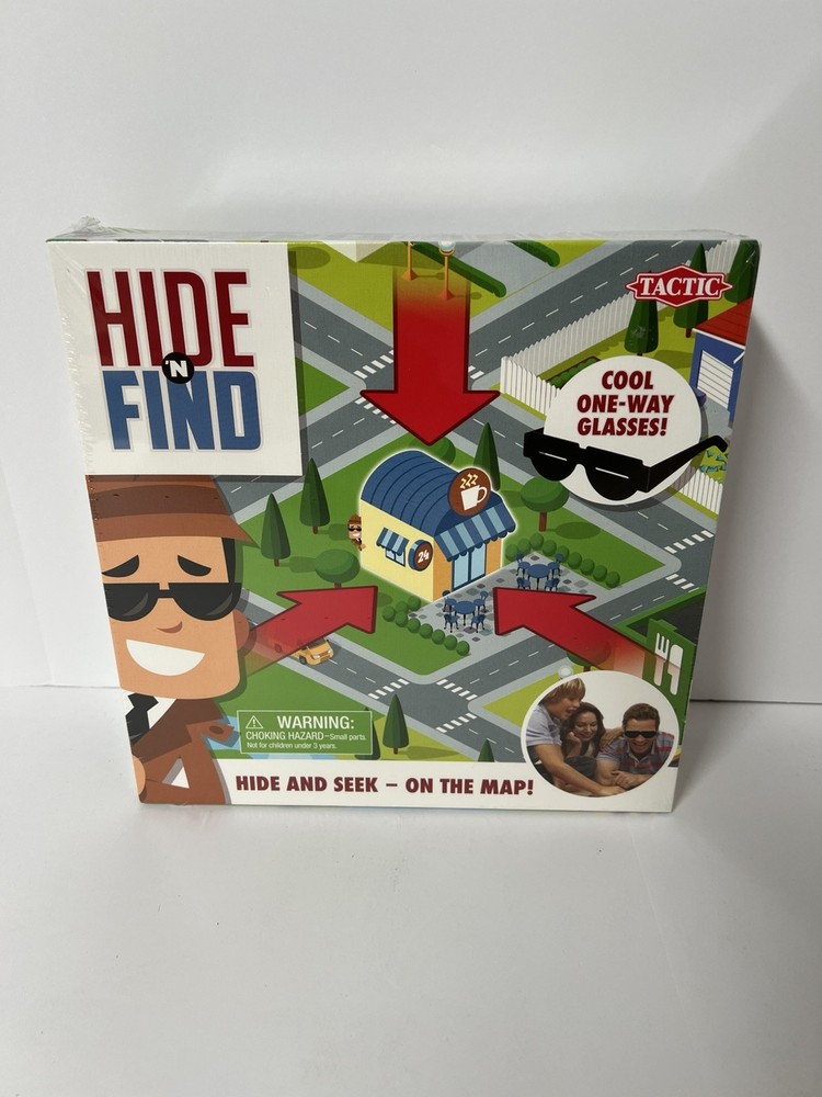[NEW] Hide ‘N Find, Game By Tactic, 2019, Ages 7+, 2-4 Players, 20+ minutes