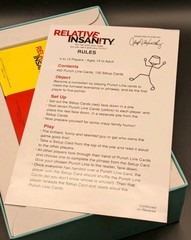 Relative Insanity Card Game Fun Family Nights 14 Years Up Condition