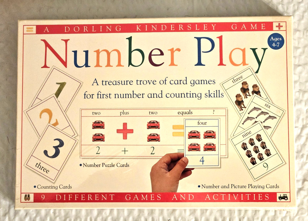 DK Number Play Game Ages 4-7 Math Learning Counting & Number Cards Complete