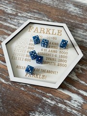Resin Dice Set 6pcs – Blue Galaxy Sparkles – Handmade Replacement Dice Games