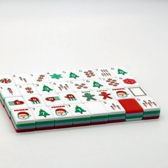 160 Christmas-themed American Mahjong set 4-layer acrylic American Mahjong tiles