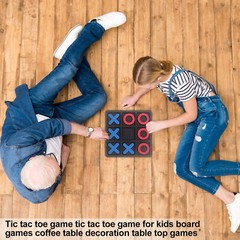 Tic-Tac-Toe Board Game Table Top Games for Kids and Adults 15 x 15cm