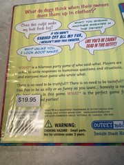 OUTSET What? Party Game Humor Theme Ages 14+ 5+ Players 108 Cards 2009 Sealed