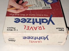 VINTAGE Travel Yahtzee Dice Game COMPLETE 1984 With Score Sheets & Directions