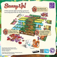 Scurry Up Board Game Uncommons Publishing UP-2025-002V1-EN Squirrel Family Fast