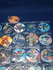 Lot of 25 DC Comics Justice League Pogs Tazos Caps – Chipicao Cardboard Sealed