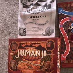 Jumanji Fantasy Board Game Complete Set w/ Timer, Ages 5+, 2 Players