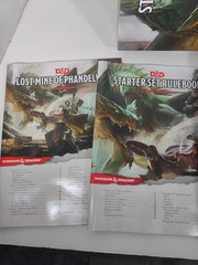 D&D Starter Set Rule book, D&D Lost Mine of Phandelver, 5 Character Sheet,