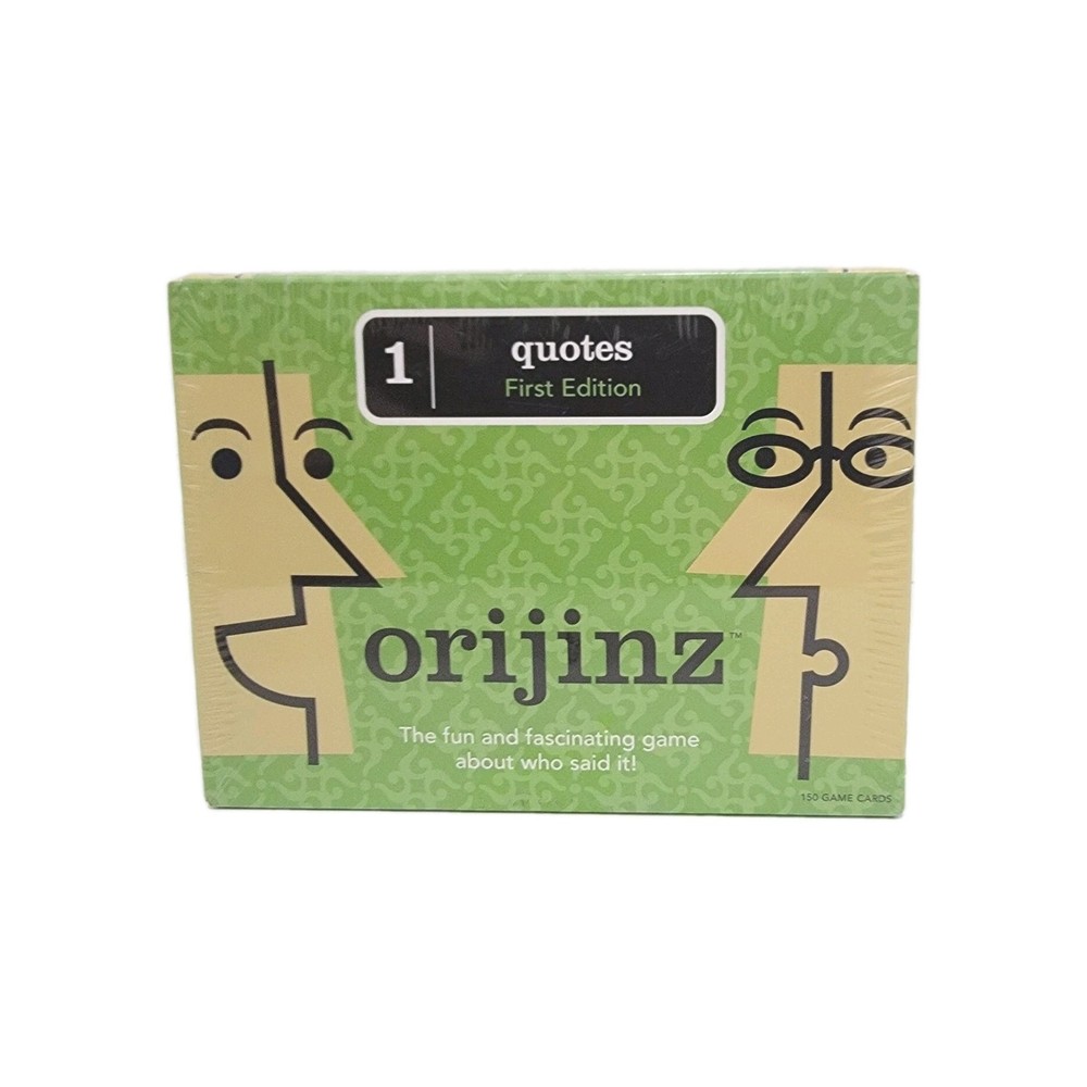 New Sealed Orijinz Quotes Game First Edition 16 Years and Up 2 Or More Players