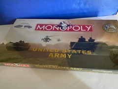 NEW United States US Army Edition Monopoly 2002 Hasbro Board Game Pieces Sealed