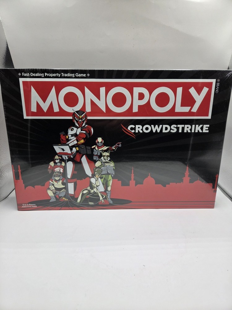 Monopoly CrowdStrike Edition Board Game Cybersecurity Crowd Strike New Sealed