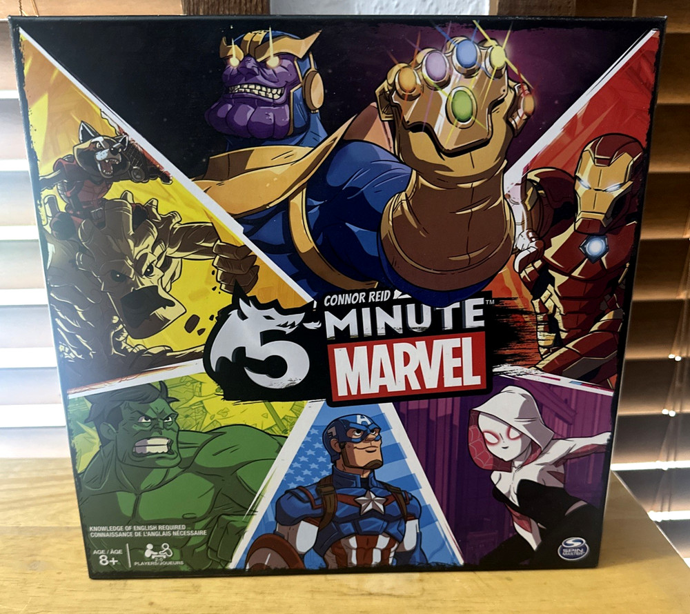 5 Minute Marvel Card Board Game Complete