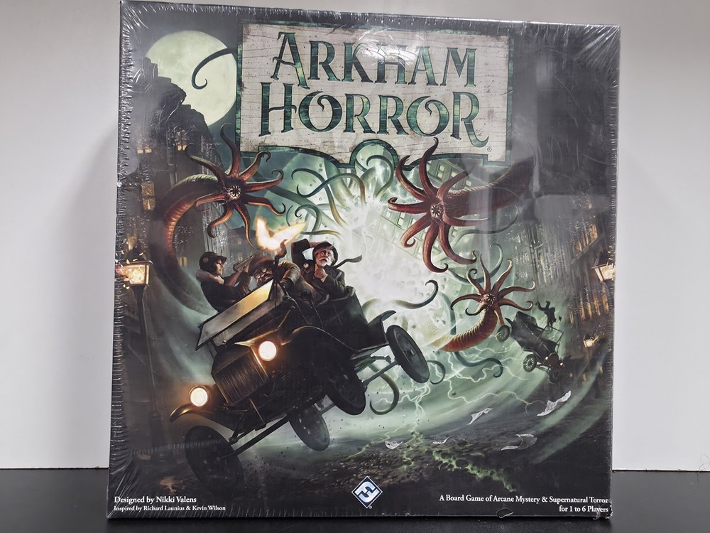 Fantasy Flight Games Arkham Horror Board Game by Nikki Valens NEW/SEALED