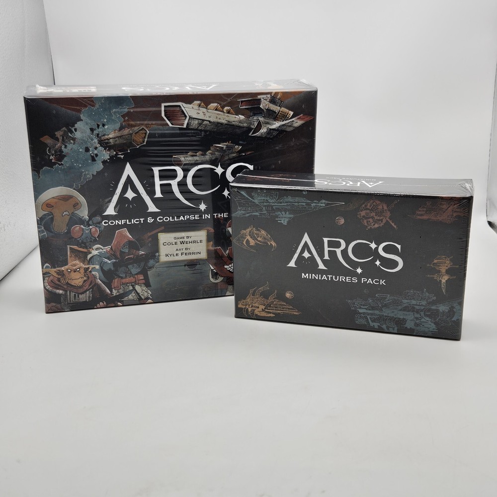 NEW Leder Games ARCS Conflict & collapse Kickstarter 1st Board Game + Minis Pack