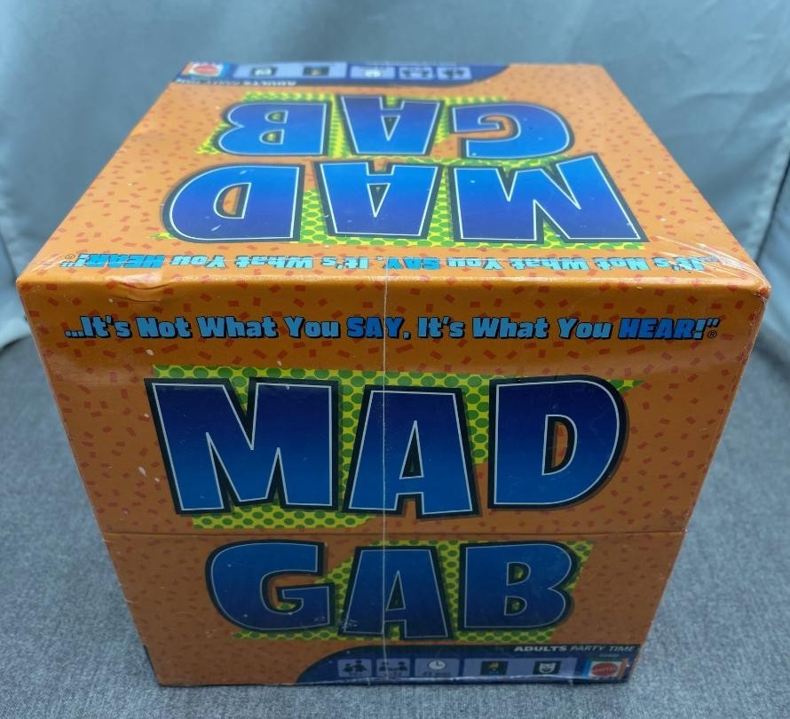 Vintage Mad Gab Game Word Game Mattel 2005 Brand New Sealed