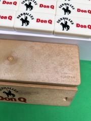 Vintage DON Q SERRALLES Quixote Rum Promotional Bakelite Domino SET Clean JAPAN