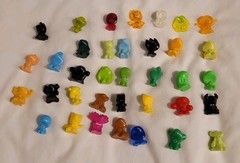 Lot 36 Gogo’s Crazy Bones Various Colors & Series – Satori – Translucent, Used