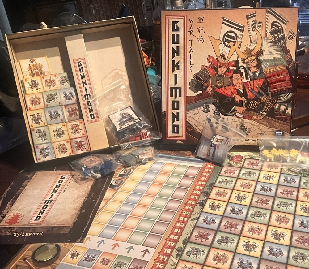 Gunkimono Board Game Renegade Game Studios Feudal Japan Strategy Jeffrey Allers