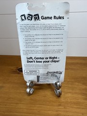 LCR Left Center Right Dice Game Original Red Chips New Sealed