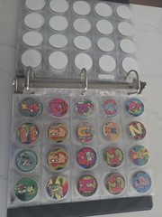 LOT of Vintage 1990’s POGS w/ Binder – 225 Pogs Total!