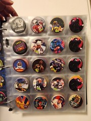 Vintage 90’s Pogs Lot Binder 600+, 3D Mirage Slammer, Pages, Travel Cans, Boxes