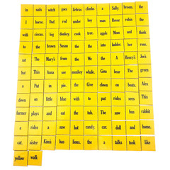 Vintage Sentence Game for Juniors Word Tiles Replacement 112 Pieces Games Gang