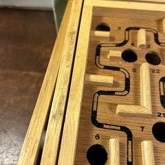 VIintage 1987 Pavilion Geoffrey All Wood Labyrinth Board Game – NO Metal Balls.