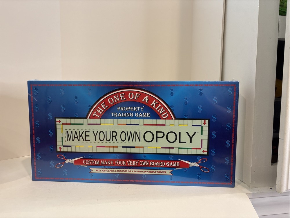 Monopoly Make Your Own Opoly The Vintage Board Game TDC Games.SEALED/NEW Unique