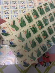 New high-end Blue and white grid American Mahjong Tiles set ,160 tiles+ Bag