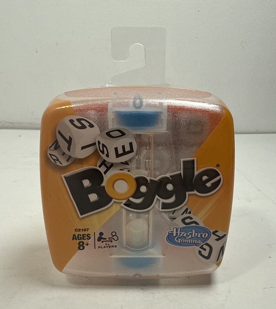 Hasbro Gaming Boggle Word Game 16 Letter Cubes Sand Timer Ages 8+ Sealed