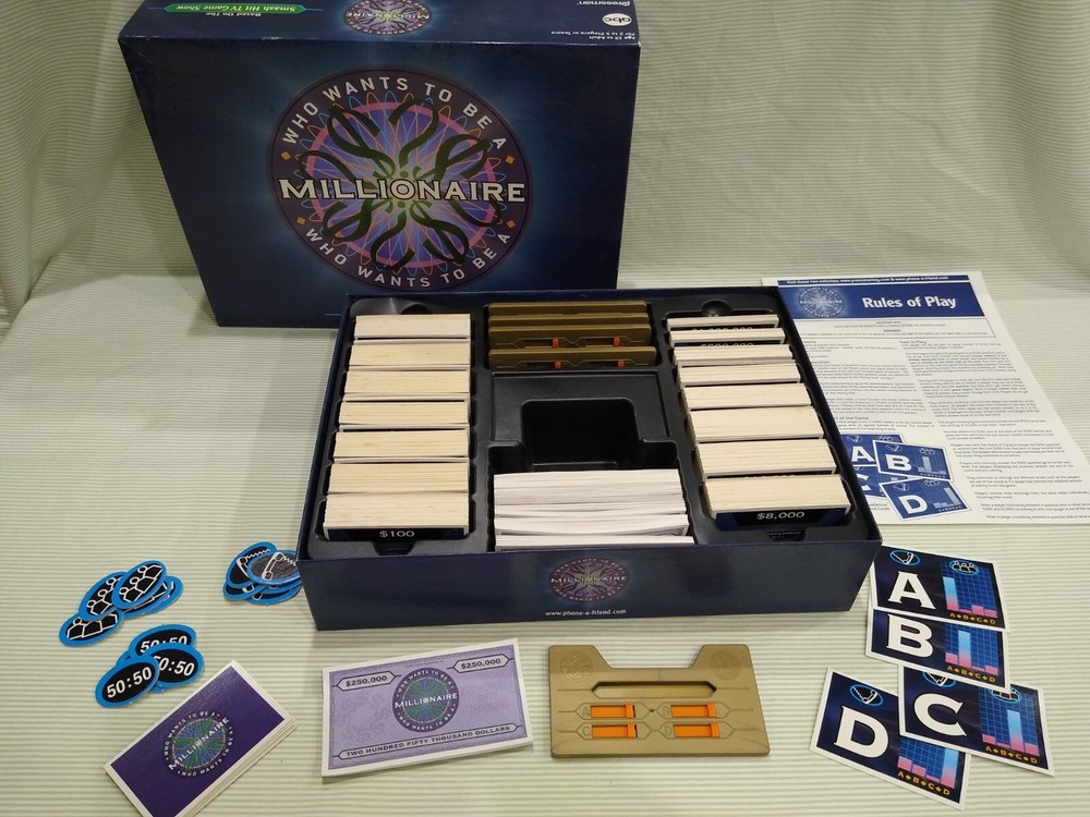 Who Wants to Be a Millionaire Vintage Board Game Never Played 2000 Pressman