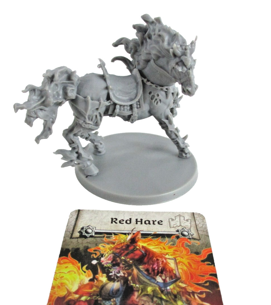 ZOMBICIDE: White Death Frozen Fortress RED HARE Mini & Card NEW!!
