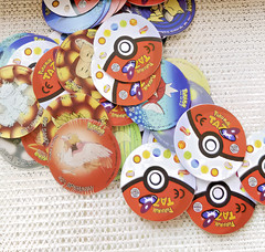 56 Pcs 3D Flip Pokemon Mega Evolution Tazos Complete Set
